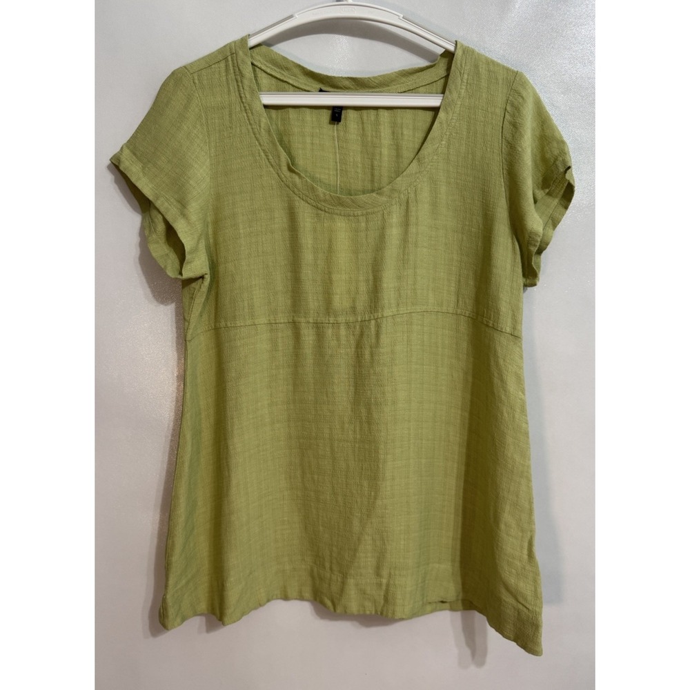 Eileen Fisher Size Small Linen Blend Empire Waist Tunic Pullover Top NWT $158